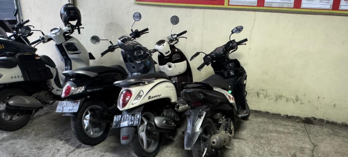 Polisi Bubarkan dan Amankan Pelaku Balap Liar dan 4 Unit Sepeda Motor di Pasar Baru