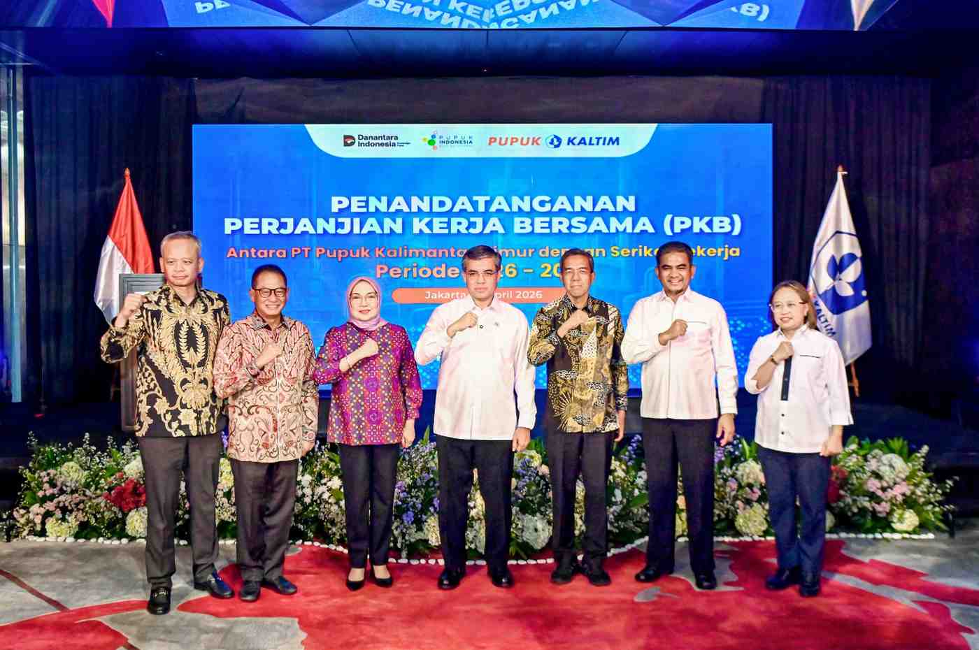 Wujudkan Hubungan Industrial Harmonis, Pupuk Kaltim dan SP KKPKT Resmi Teken PKB 2026�2028