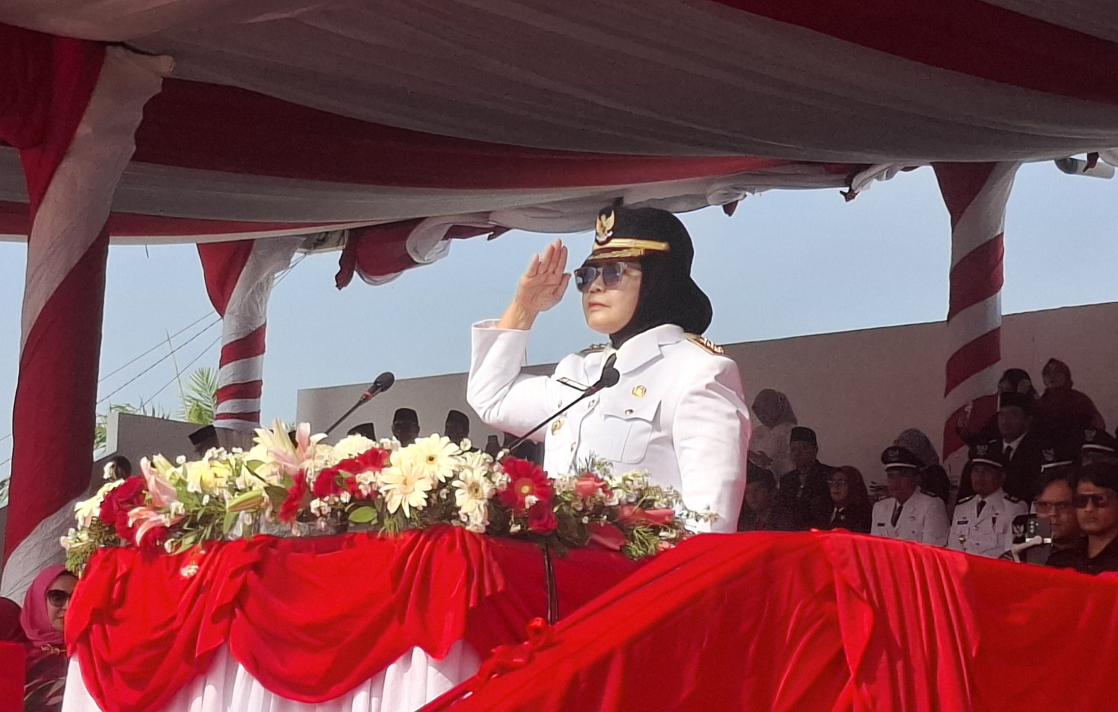 Merah Putih Berkibar Sempurna, Neni Titip Harapan untuk Generasi Muda Bontang