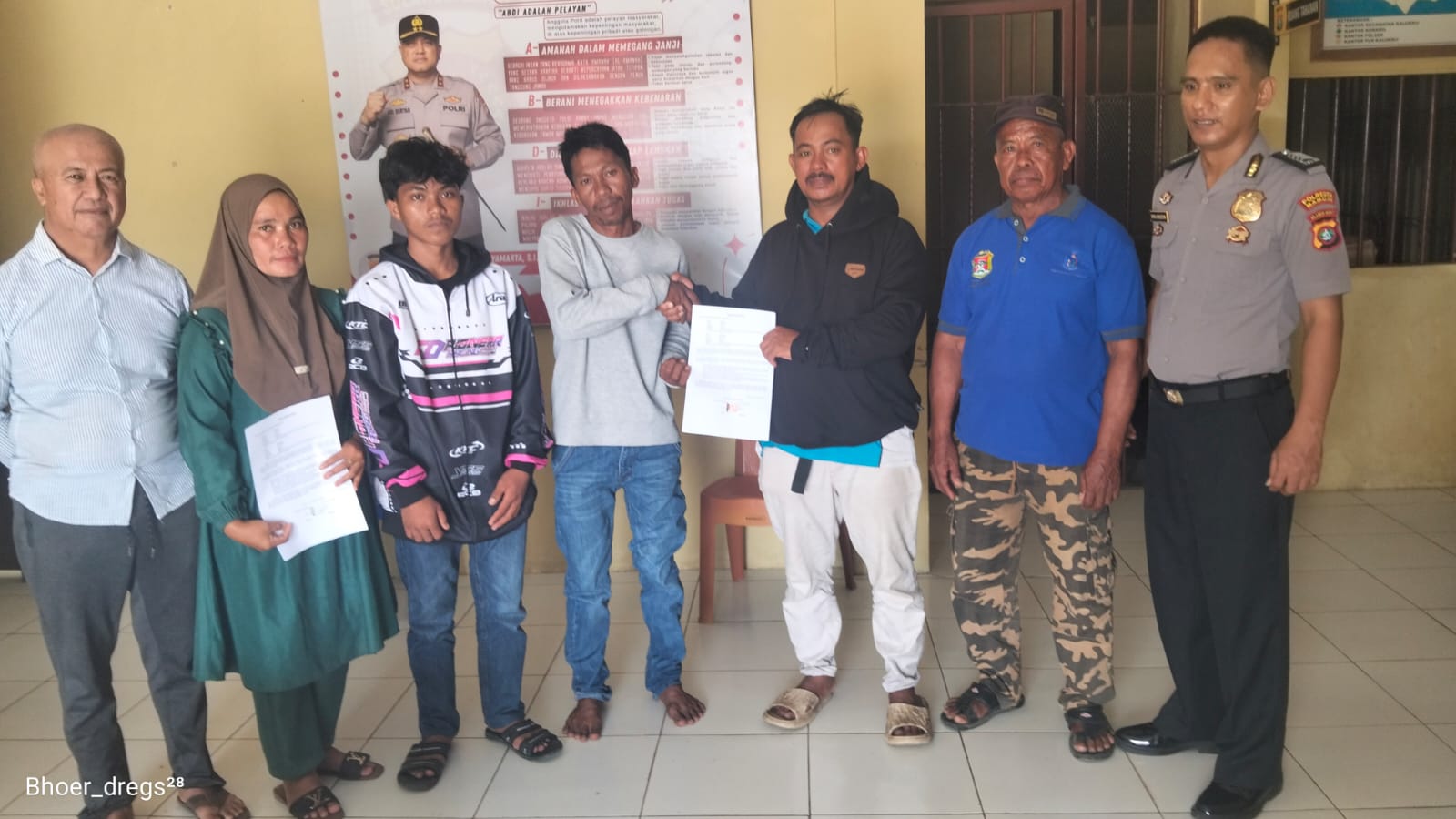 Melalui Problem Solving, Polsek Kalukku Selesaikan Kasus Penganiayaan Secara Kekeluargaan dan Damai