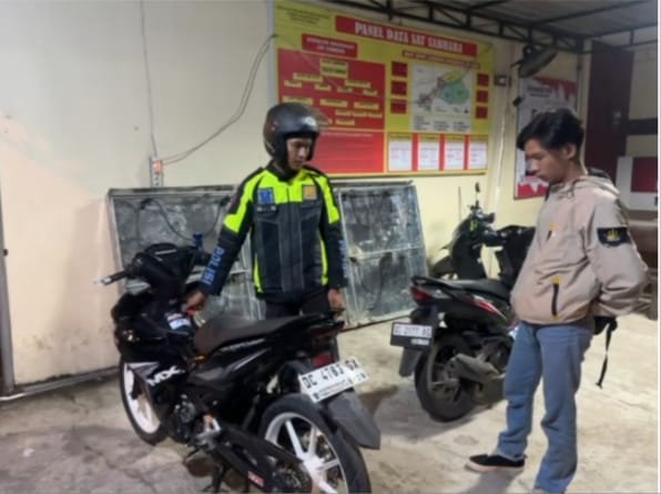 Patroli Dinihari Satlantas Polresta Mamuju Sikat Knalpot Bogar dan Balap Liar