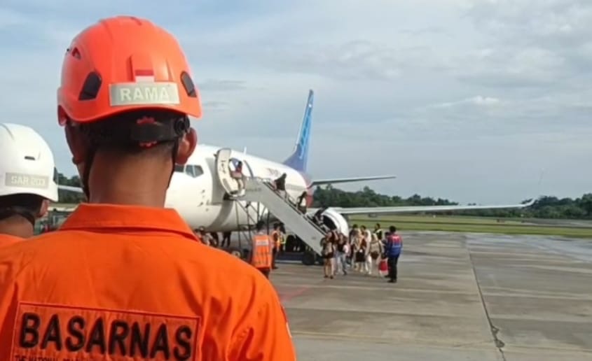 Pesawat Sriwijaya Air SJY135 Mengalami Kendala Teknis Saat Mendarat di Bandara Balikpapan