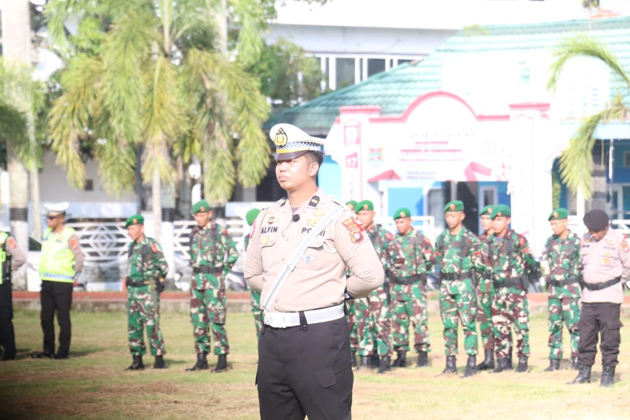 Polresta Mamuju Laksanakan Apel Gelar Pasukan Operasi Ketupat Marano 2026