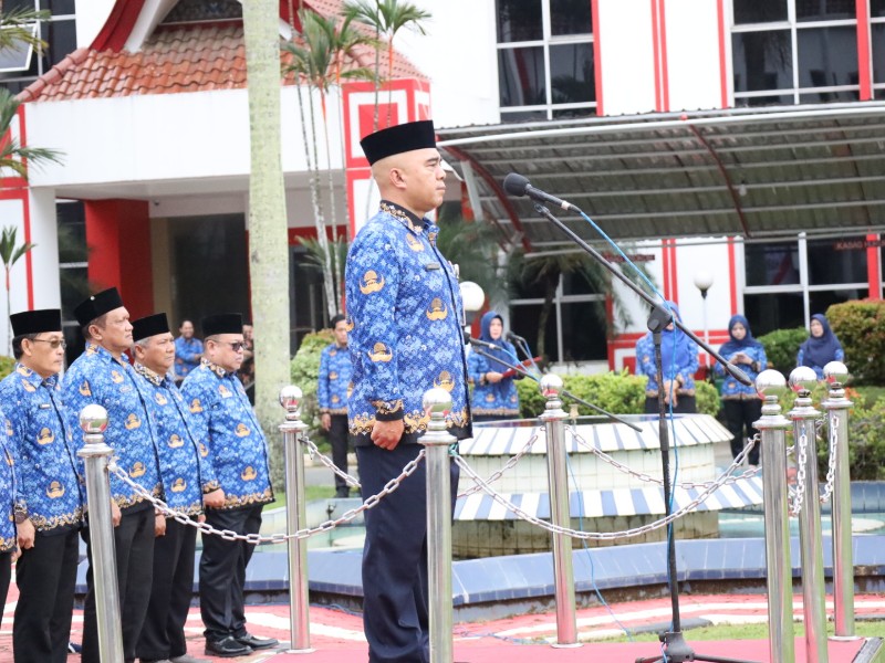 Upacara Peringatan Hari Otonom Daerah XXIX Berlokasi di Halaman Kantor Bupati Kukar