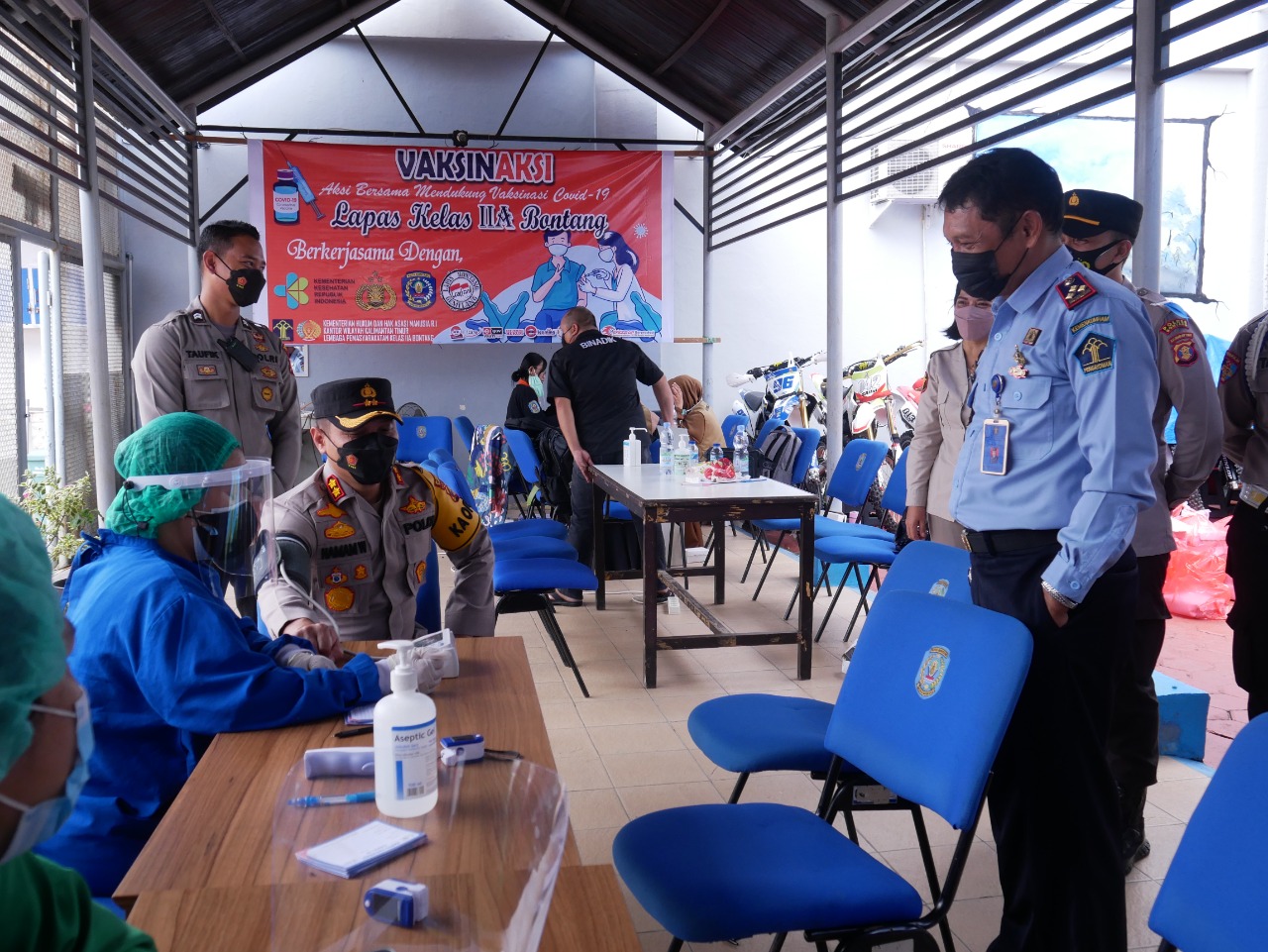 Polres Bontang Gelar Vaksinasi Bagi Napi Lapas Bontang