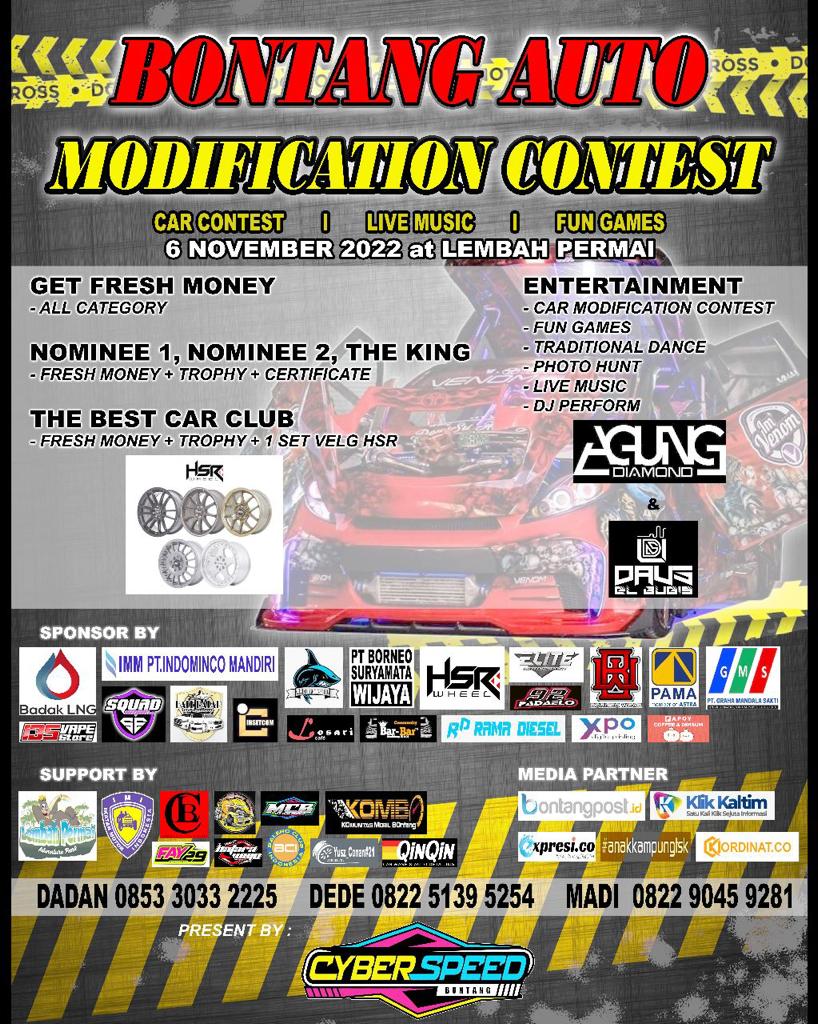 Ratusan Mobil Bakal Beradu dalam Lomba Modifikasi Cyber Speed Bontang
