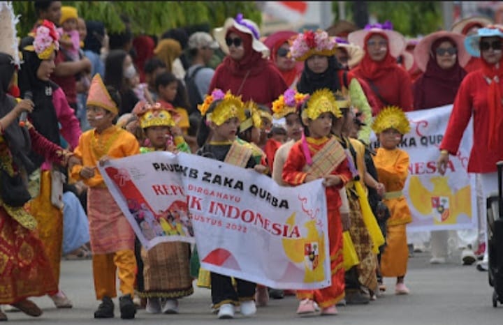 Kemeriahan Lomba Karnaval Dan Sepeda Hias Tutup Rangkaian Semarak Kemerdekaan Kelurahan Loktuan