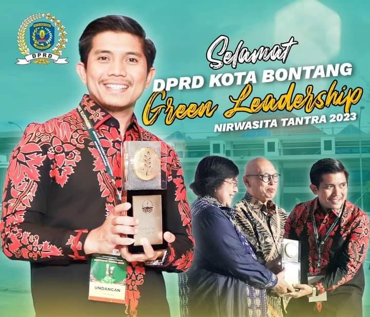 DPRD Bontang Penghargaan Green Leadership Nirwasita Tantra yang Kedua