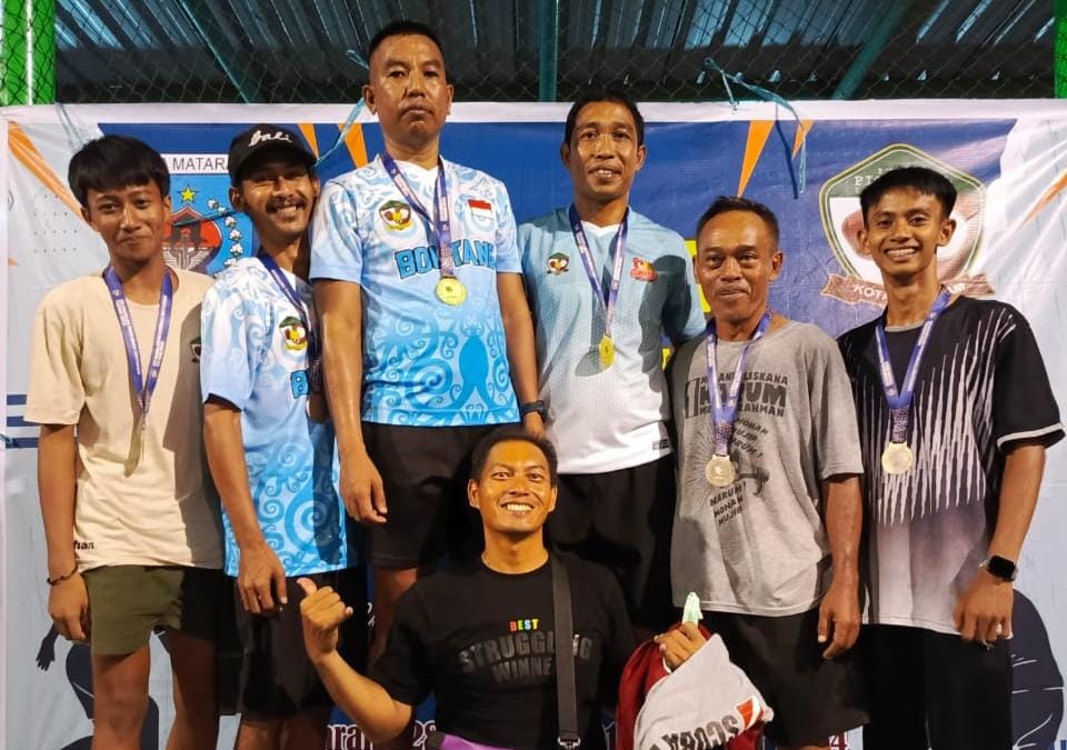 Serda Hendro dari Kodim 0908/Bontang Raih Juara I di Turnamen Pickleball MATARAM OPEN 2024