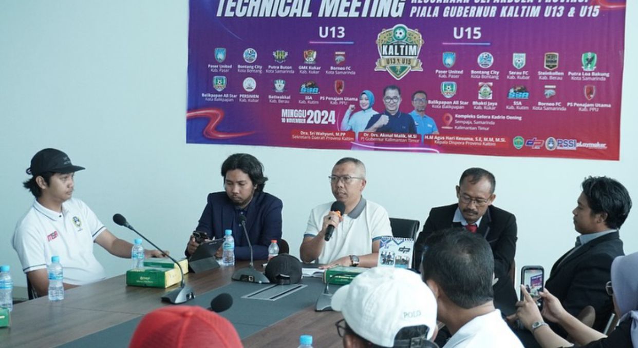 Dispora Gelar Technical Meeting Persiapan Kejuaraan Piala Gubernur Kaltim U-13 & U-15