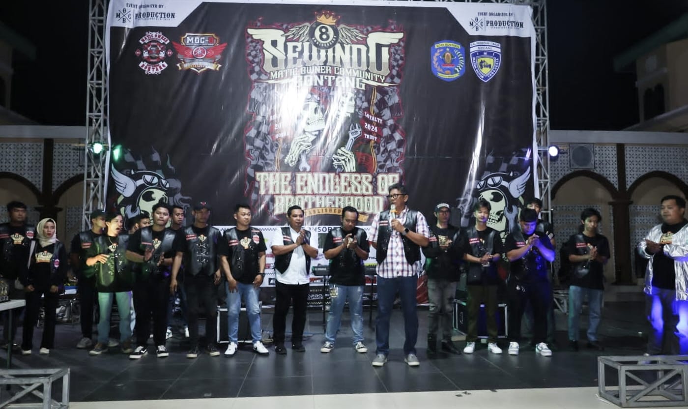 Ratusan Motor Modifikasi Ramaikan Anniversary Matic Owner Community Bontang ke-8