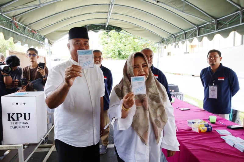 Warga Perumahan Arwana Gunakan Hak Suara