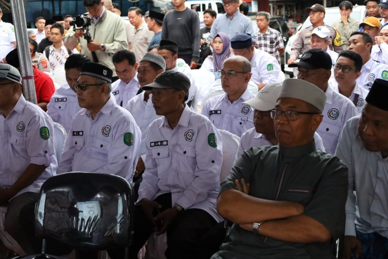 Peletakan Batu Pertama Jembatan Pendamping Ditandai Tempong Tawar