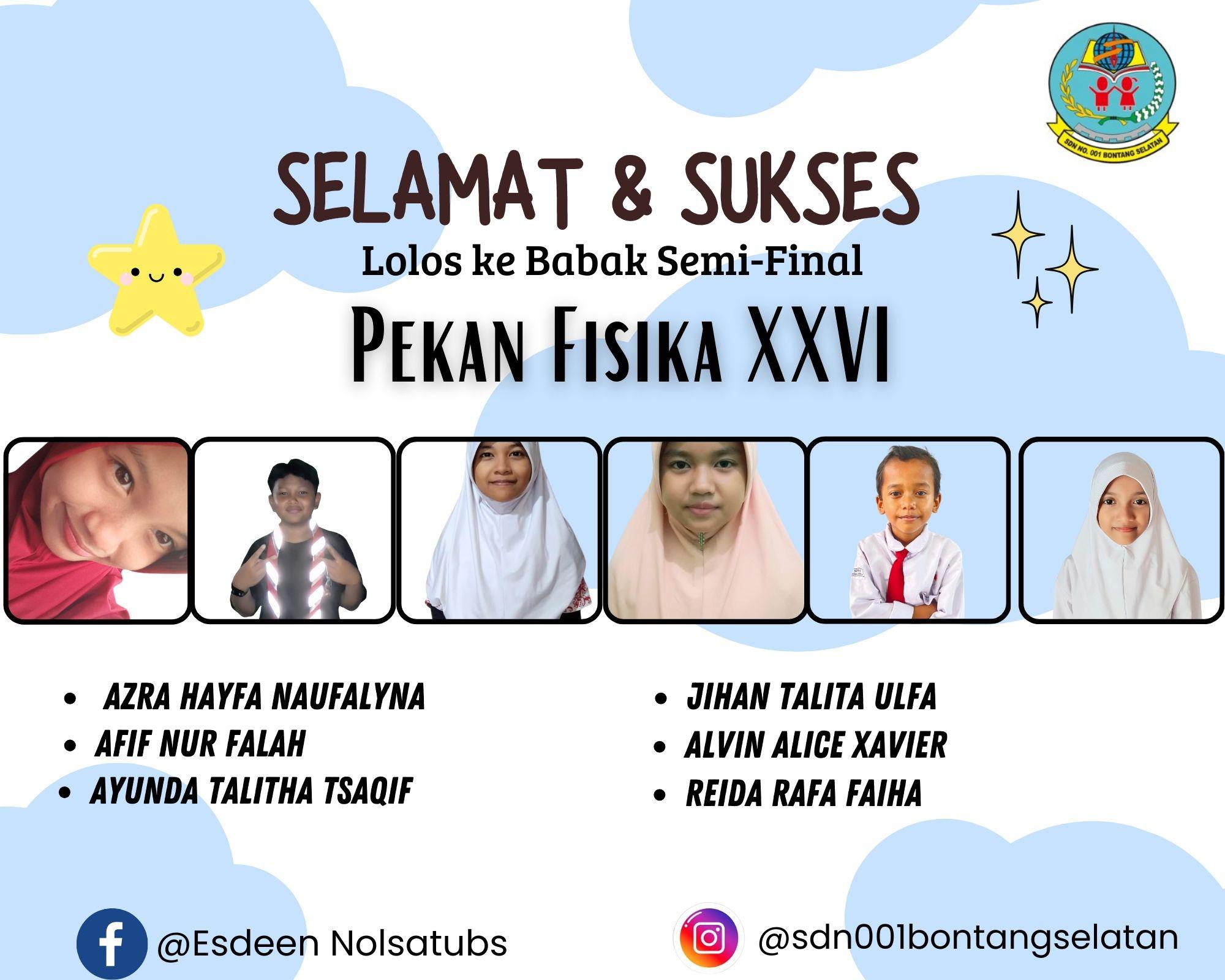 6 Siswa SDN 001 Bonsel Melaju ke Semifinal Olimpiade Sains Fisika se-Kaltim