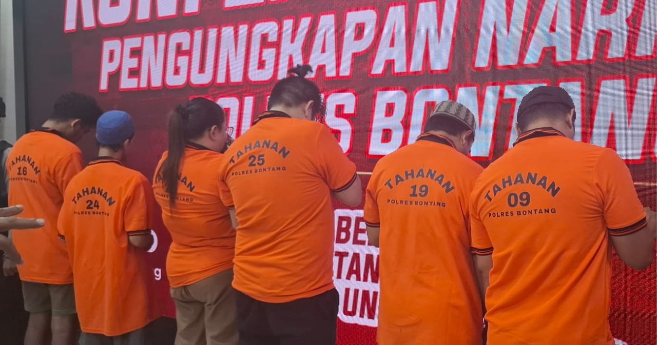 Polres Bontang Bongkar Sindikat Narkoba, Pasutri Bandar Sabu Diringkus Bersama Empat Anggotanya