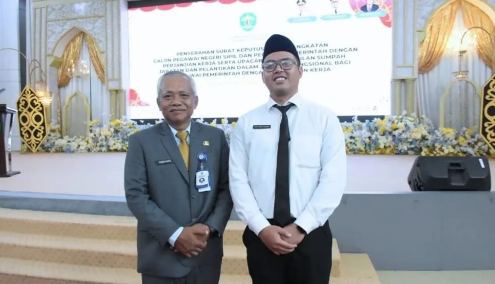 Wakili Sekretaris DPRD Kaltim, Hardiyanto Hadiri Pelantikan CPNS dan PPPK di Lingkungan Pemprov Kaltim