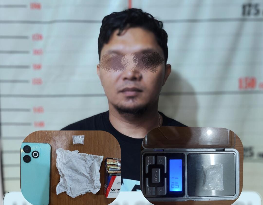 Tertangkap di GOR Loktuan, Pria di Bontang Diduga Edarkan Sabu