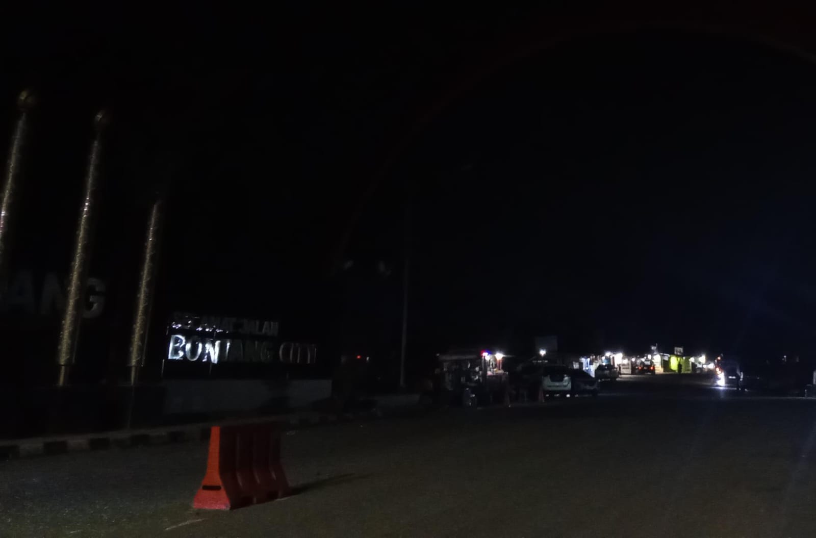 Gerbang Masuk Kota Bontang Gelap Gulita Tiga Hari, Warga Resah dan Khawatir Risiko Kecelakaan
