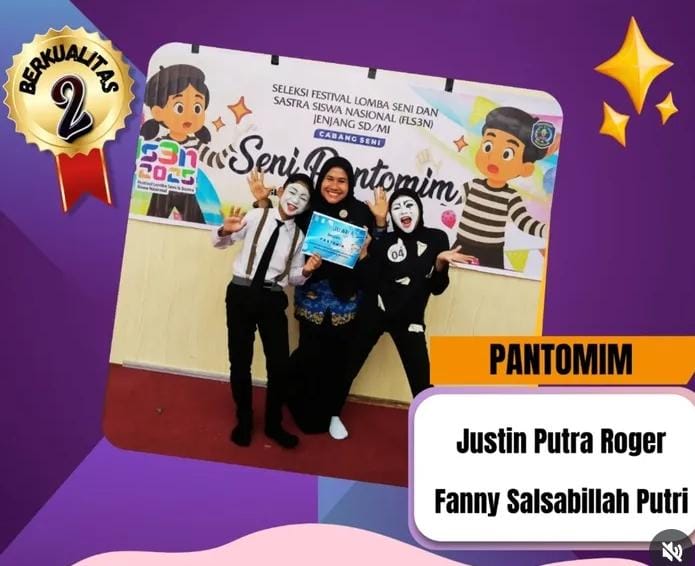 Tim Pantomim SDN 008 Bontang Utara Sabet Juara 2 di FLS2N 2025 Kota Bontang