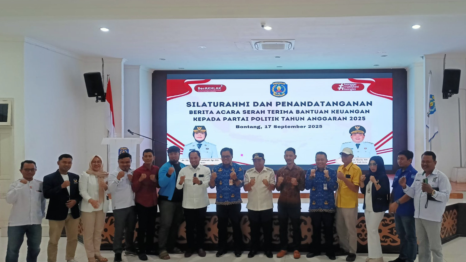 Pemkot Dukung Pendidikan Politik Lewat Dana Rp735 Juta Bagi Parpol