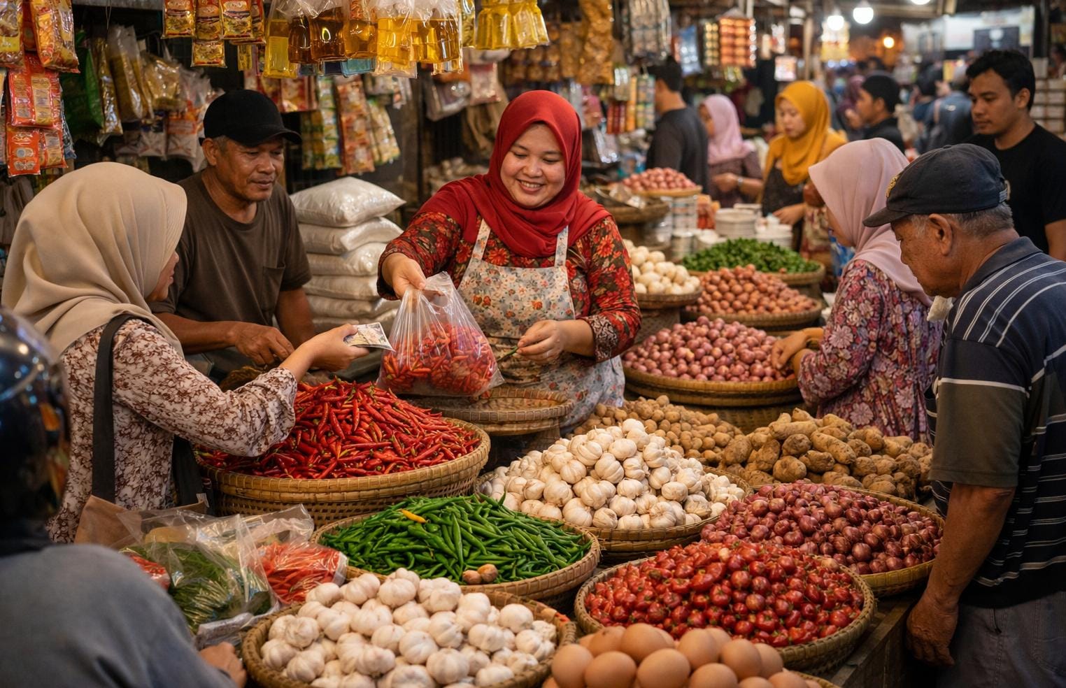 Jelang Ramadan, Stok Cabai dan Bawang Putih Sulsel Menipis