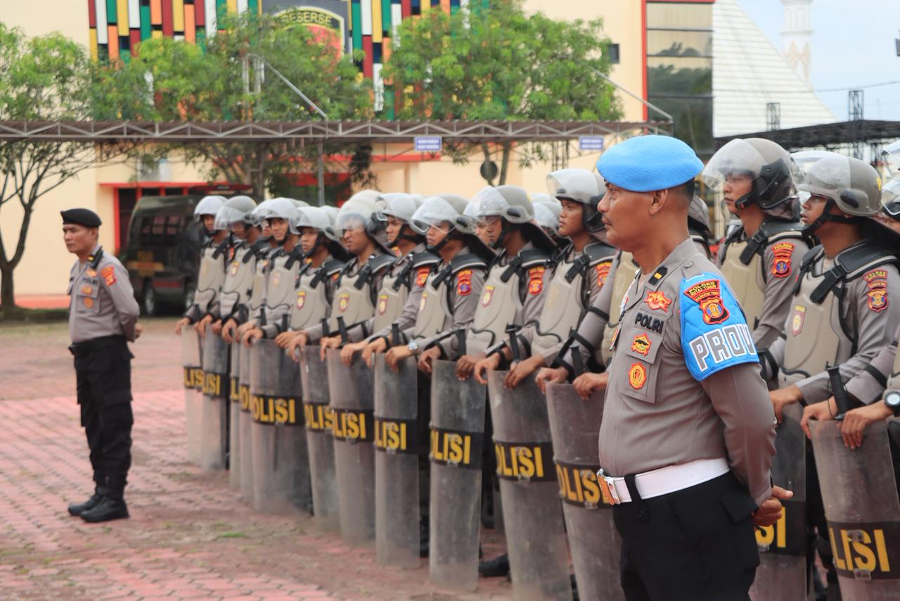?73 Personil Dalmas Kutim Diberangkatkan ke Samarinda, Ini Misinya ?