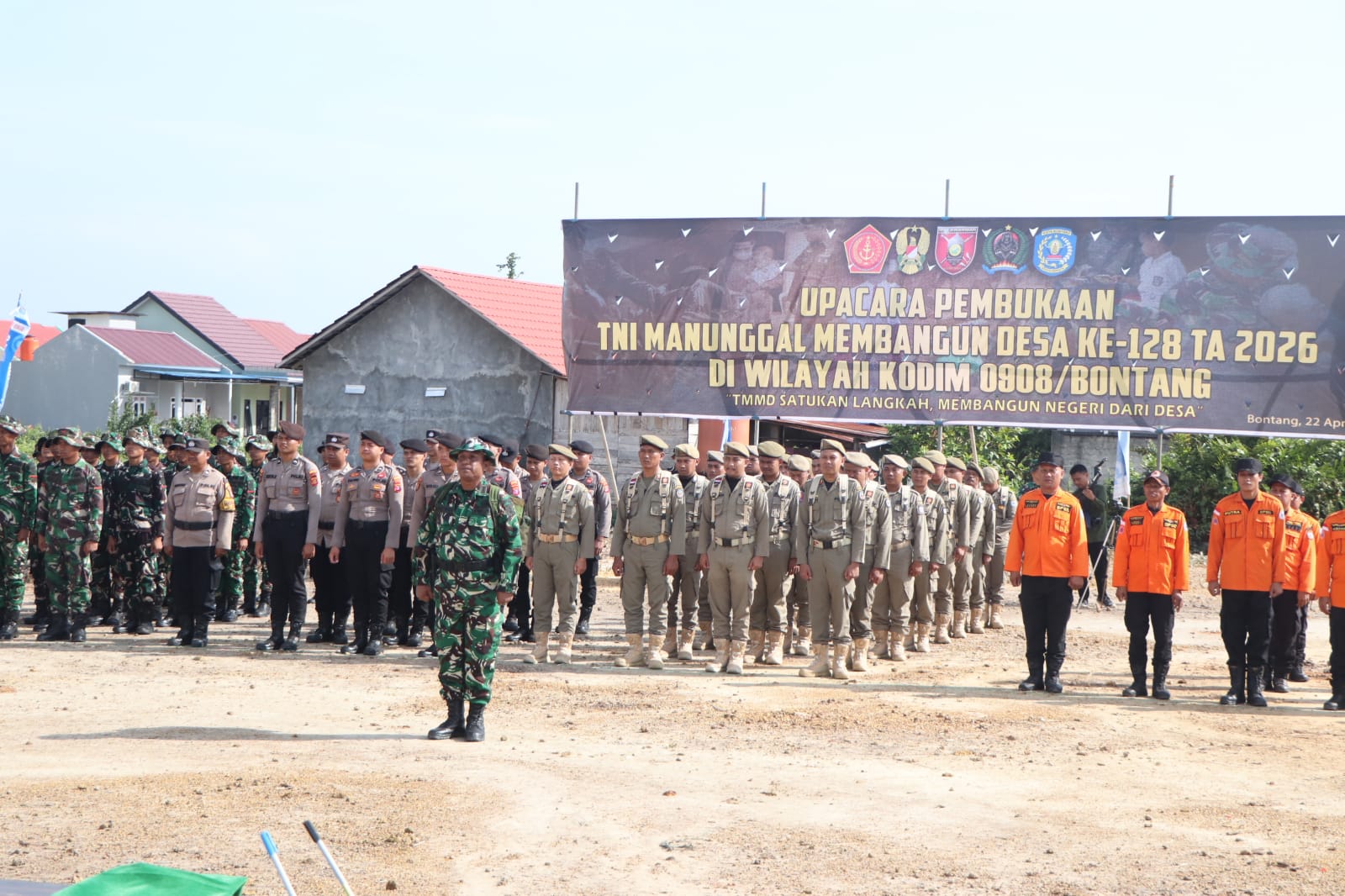 TMMD ke-128 di Bontang Resmi Bergulir, Fokus Percepatan Pembangunan dan Kemanunggalan dengan Rakyat