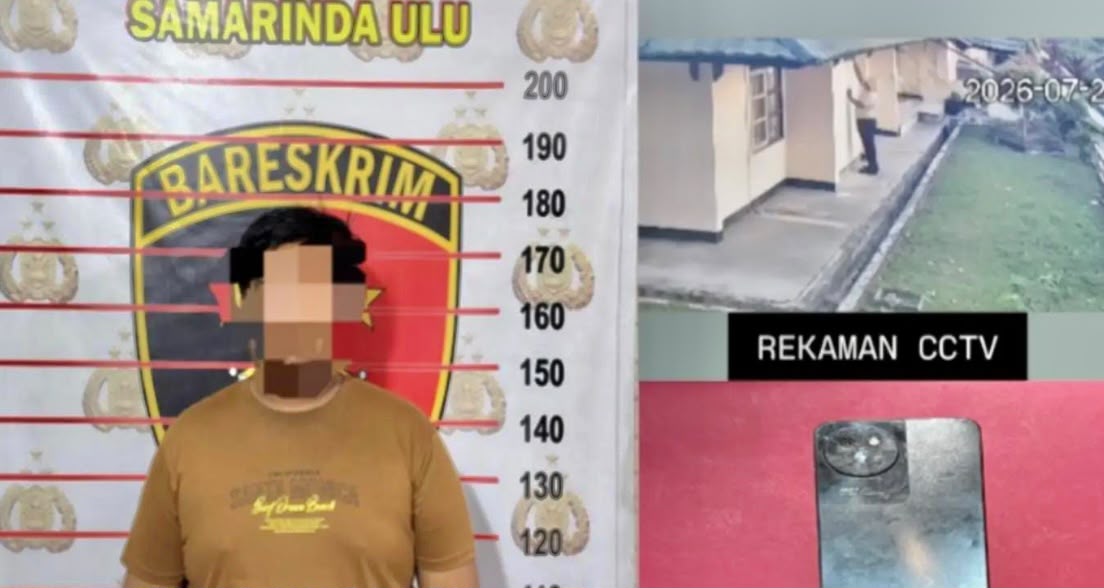 Polisi Tangkap Pria di Samarinda, Diduga Rekam Perempuan saat Mandi
