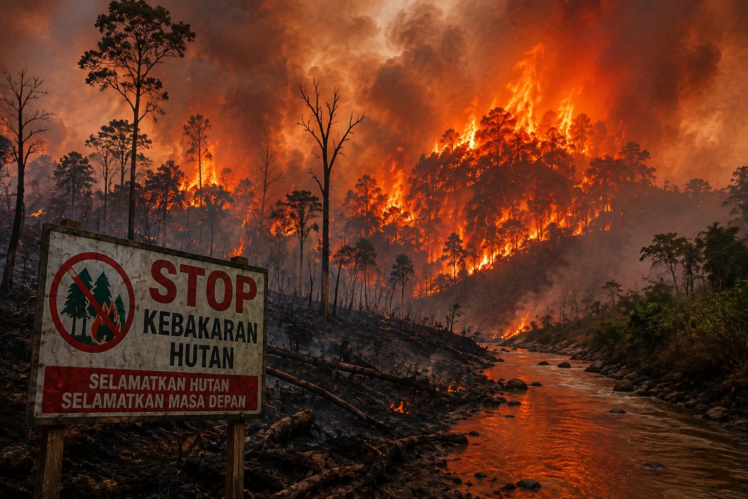 Bareskrim Polri Tetapkan 72 Tersangka Kasus Kebakaran Hutan dan Lahan