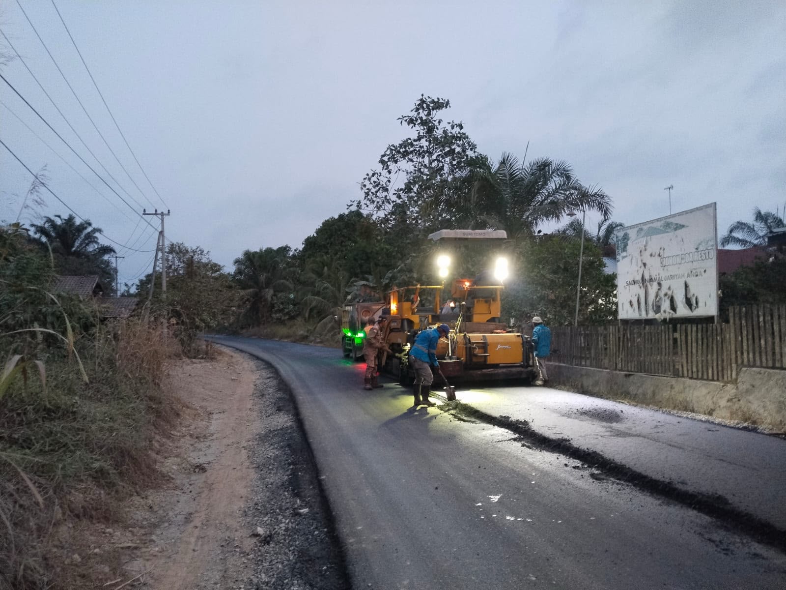 PPU Alokasikan Rp1,8 Miliar DBH Sawit untuk Lanjutkan Peningkatan Jalan Waru-Bangun Mulyo