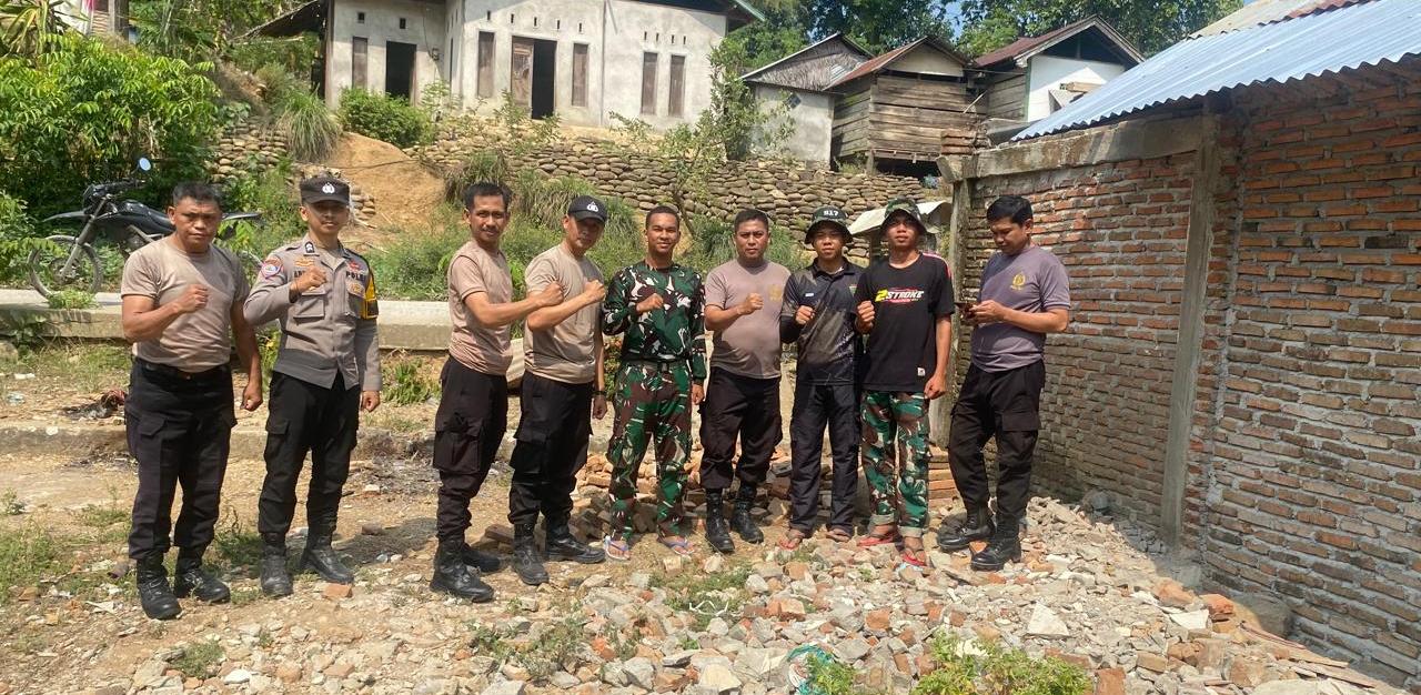 Bersama Membangun Negeri, TNI-Polri Bersinergi dalam TMMD di Desa Pammulukang