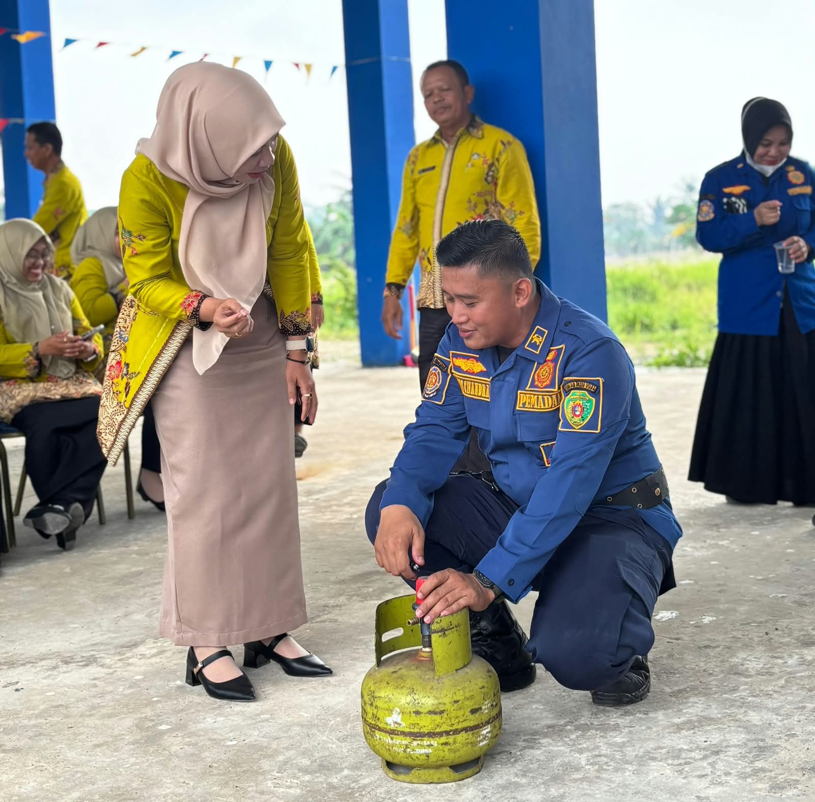 DPKP PPU Latih Guru Tangani Kebocoran Gas dan Kebakaran Rumah Tangga