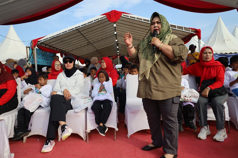 Gerakan Minum Susu dan Makan Telur Diadakan oleh TP PKK Kukar