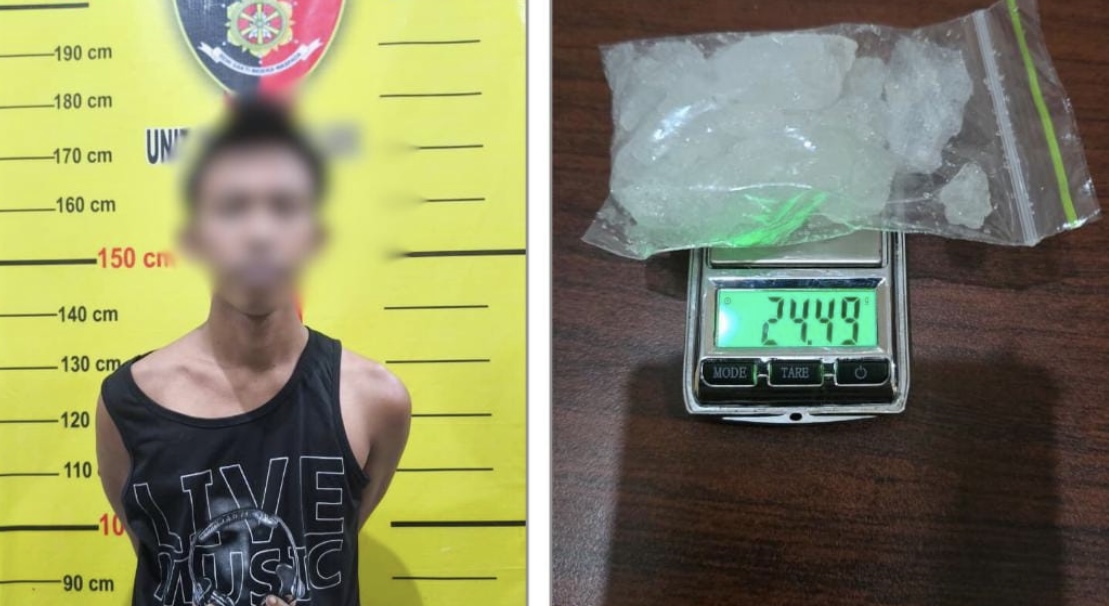 Polisi Muara Badak Tangkap Pengedar Narkoba, Sita 25 Gram Sabu-sabu