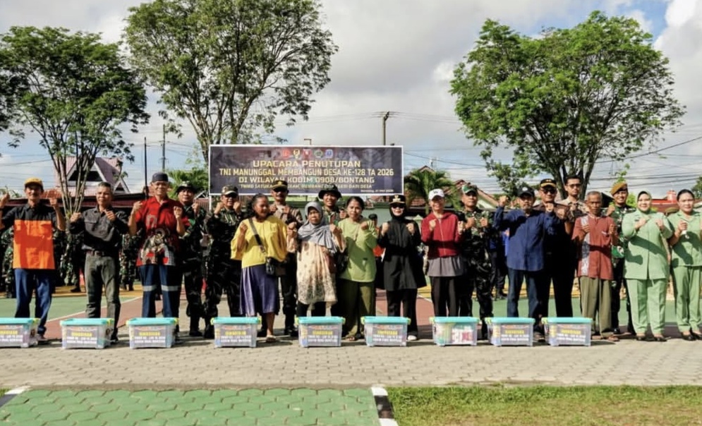 Wali Kota Bontang Hadiri Penutupan TMMD ke-128