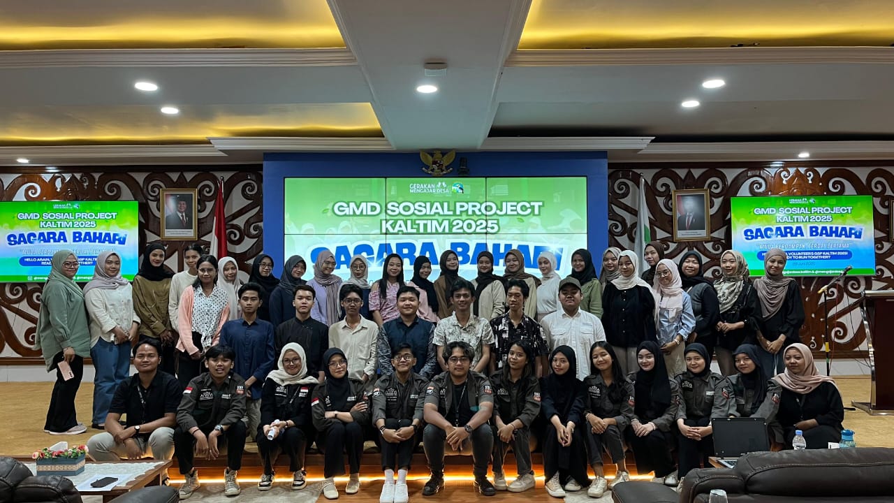 pembukaan GMD sosial project Kaltim�2025 ''Cara Seru yang Baru untuk Pengabdian Desa Mahasiswa kepada Masyarakat''