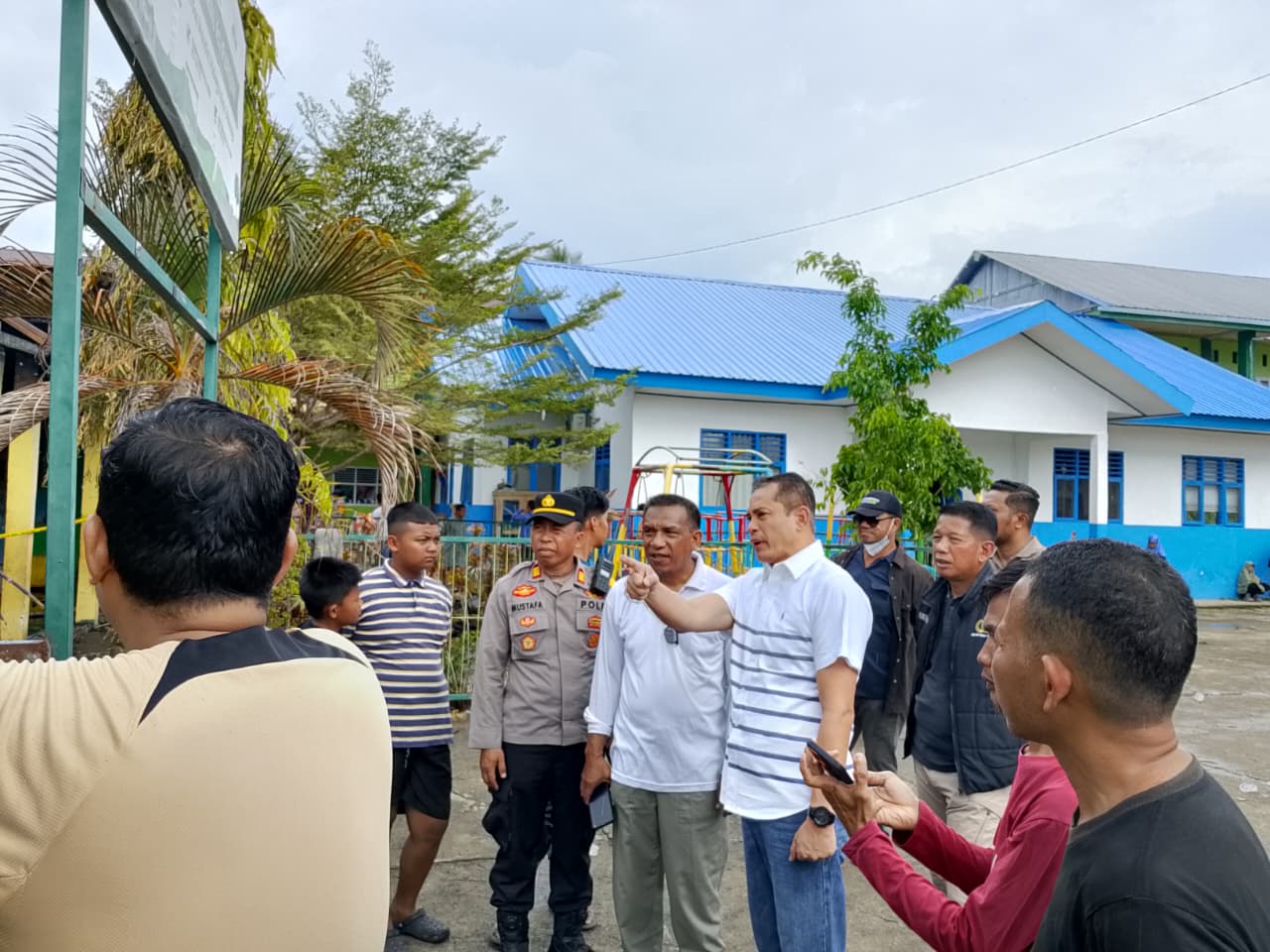 Kebakaran Ruang Belajar Ponpes Hidayatullah, Kapolresta Mamuju Turun Langsung Ke TKP