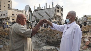 Hamas Klaim Menang Lawan Israel, Warga Gaza Pekik Takbir