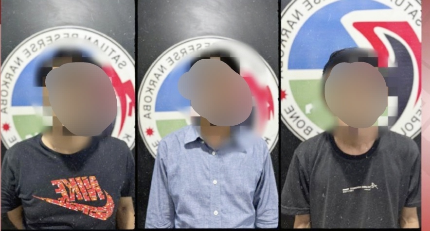 Tiga Pemuda di Bone Diamankan Polisi Saat Pesta Sabu