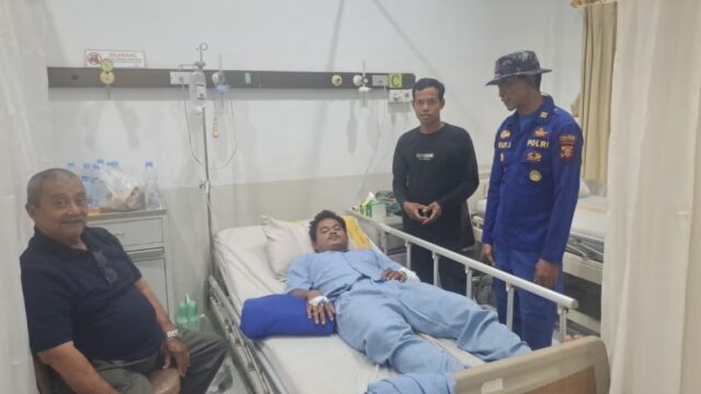 Nelayan yang diserang buaya di Bontang (dok: ist)