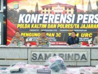 Konferensi pers Polda Kaltim (dok: expresi)