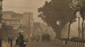 Kabut asap di Kota Bontang. dok : expresi